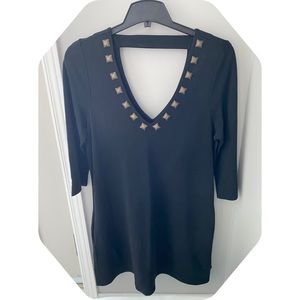 Forever • Black v-neck long 1/2 lenght sleeve
